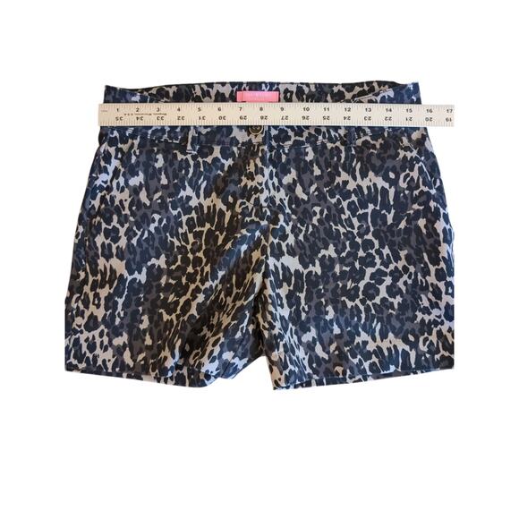Isaac Mizrahi New York Women's Stretch Leopard Print Shorts Chino Size 4 - Picture 3 of 9